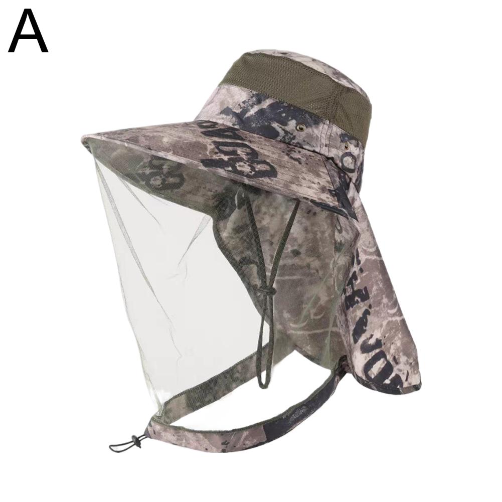 Sombrero de pesca con velo para exteriores, protección solar, estilo prevención de mosquitos, gorro de mosquitera, cubiertas de malla transpirables para la cabeza de viaje: Lavanda