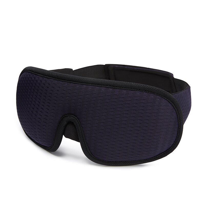 3D Sleeping Mask Block Out Light Soft Padded Sleep Mask for Eyes Slaapmasker Eye Shade Blindfold Sleeping Aid Face Mask Eyepatch: Sleepng mask-Navy