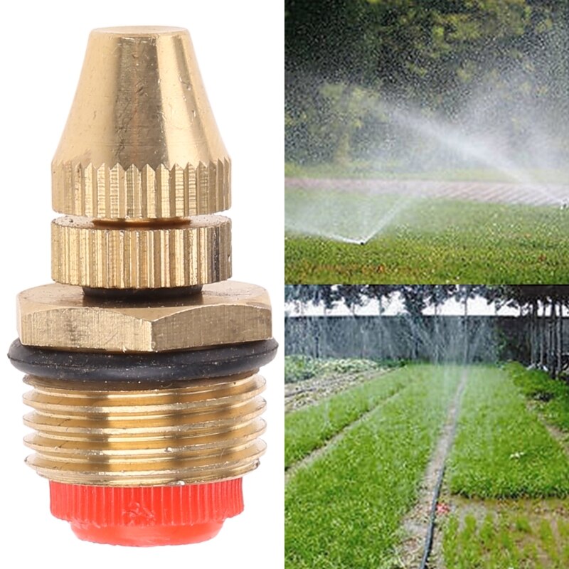 1/2 &quot;Verstelbare Waterstroom Messing Spray Misting Nozzles Sproeikop Tuin Gazon