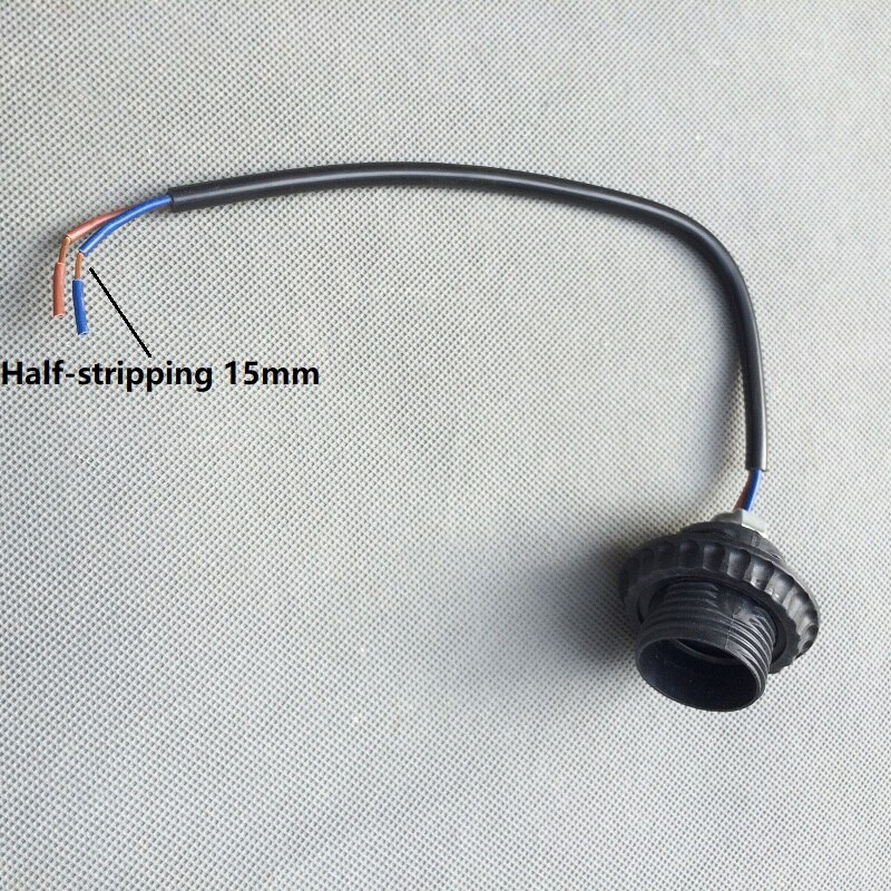 10 teile/los E27 volle gewinde Fassung basis Adapter Basis Sockel Lampe Halter Mit 2x 1,0 mm2 kabel und M10 halterung birne Stecker