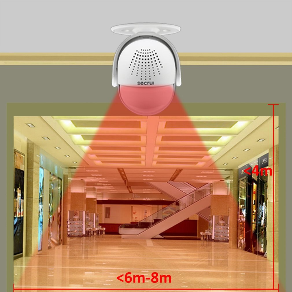 SECRUI M6 Doorbell Alarm Host Welcome Security Burglar IR Detector Alarm System Ideal for Businesses and Homes