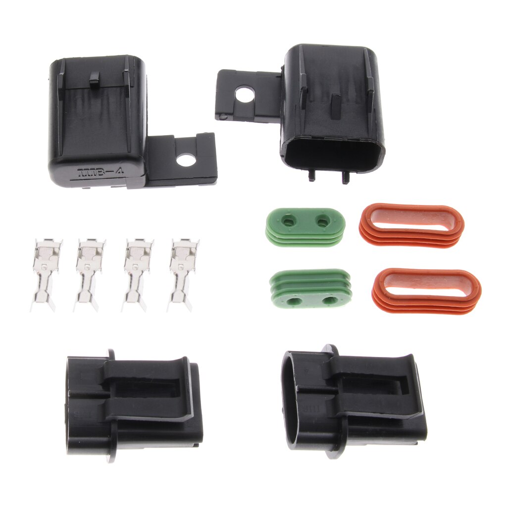 2 Sets Automotive Car Boat Middle ATO ATC Blade Fuse Box Block with Terminal