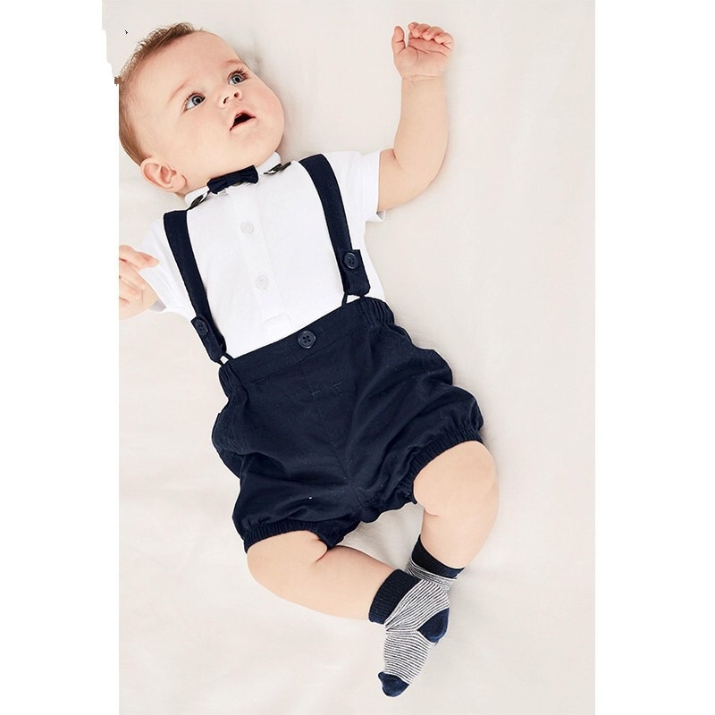Sommer baby dreng tøj sæt kortærmet t shirt+bukser herredragter baby trøjer nyfødt spædbarn tøj jumpsuit outfit