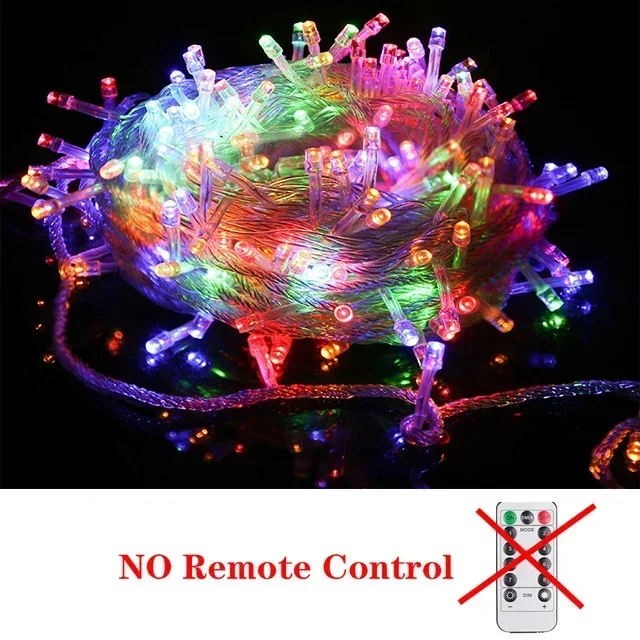 2M-100M Led String Fairy Lights Christmas chain Garland Outdoor Waterproof for Party Ramadan Wedding Decoration