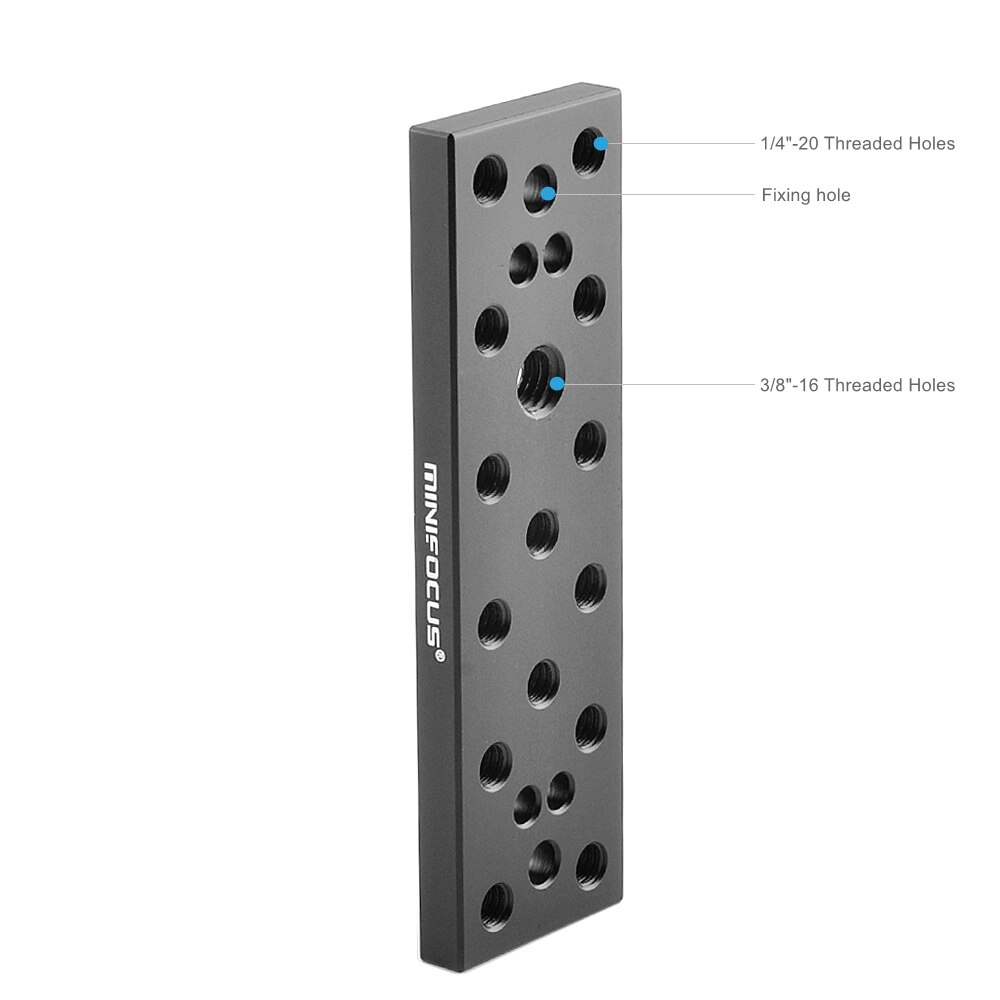Minifocus Multifunctionele Montageplaat Kaas Plaat Met 1/4 &quot;En 3/8&quot; Aansluitingen Voor Sony F970/F550 batterij Op Monitoren