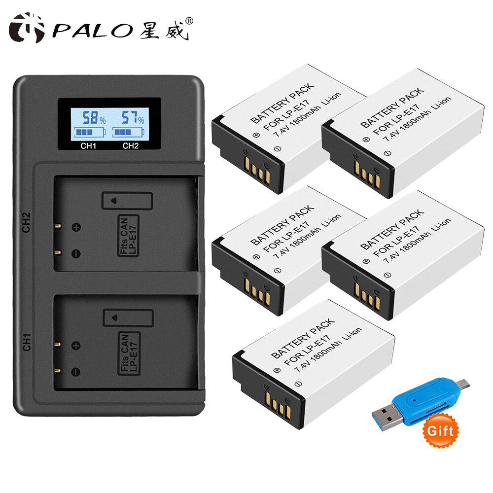 LPE17 LP E17 LP-E17 Battery for Canon EOS RP 200D ... – Grandado