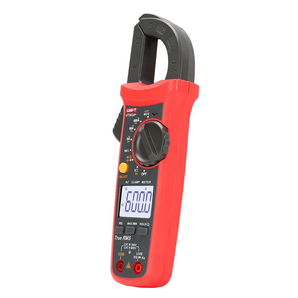UNI-T UT202A+ Clamp Meter Digital Clamp Meter Digital Multimeter AC Current AC/DC Voltage Resistance Tester