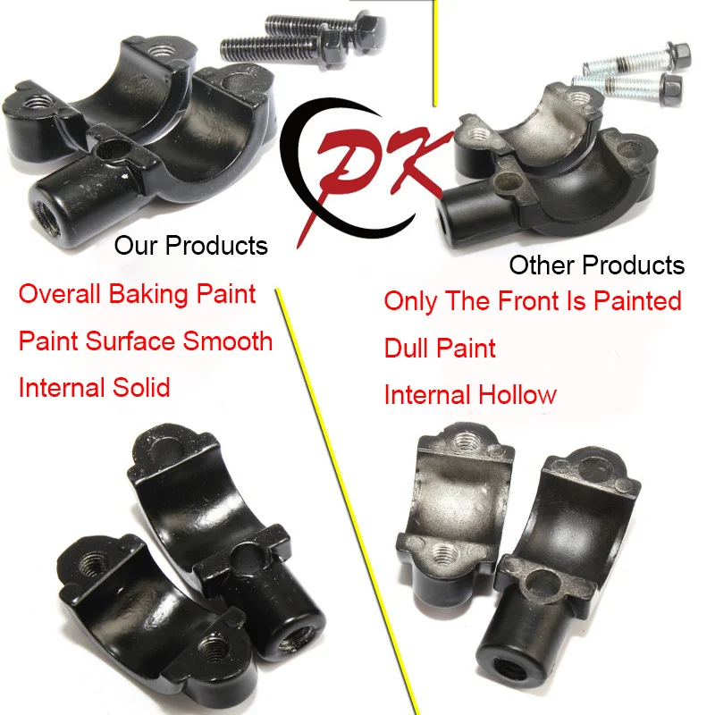 1Stck Universal- Motorrad Griff Bar Spiegel Halterung Rück Lenker Spiegel Klemme Klammern Adapter Zubehör