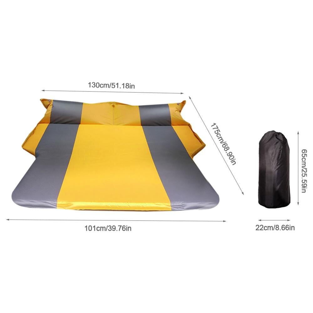 Auto Aufblasbare Bett SUV Auto Matratze Hinten Reihe Auto Reise Schlafen Pad aus-Straße Luft Bett Camping matt Luft matratze Auto Zubehör: Orange