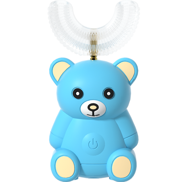 Elektrische Kinderen Brushtooth U/C Siliconen Zachte Borstel Hoofd High-Efficiency 360 Graden Schoonmaken Kinderen Tanden: Normal-2