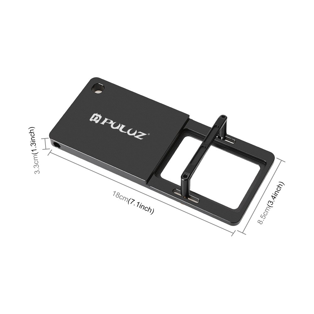 PULUZ teléfono móvil Gimbal placa de montaje intercambiadora adaptador Compatible para GoPro HERO 9 Black/8 Black HERO, para DJI OSMO Mobile 3 Gimbal