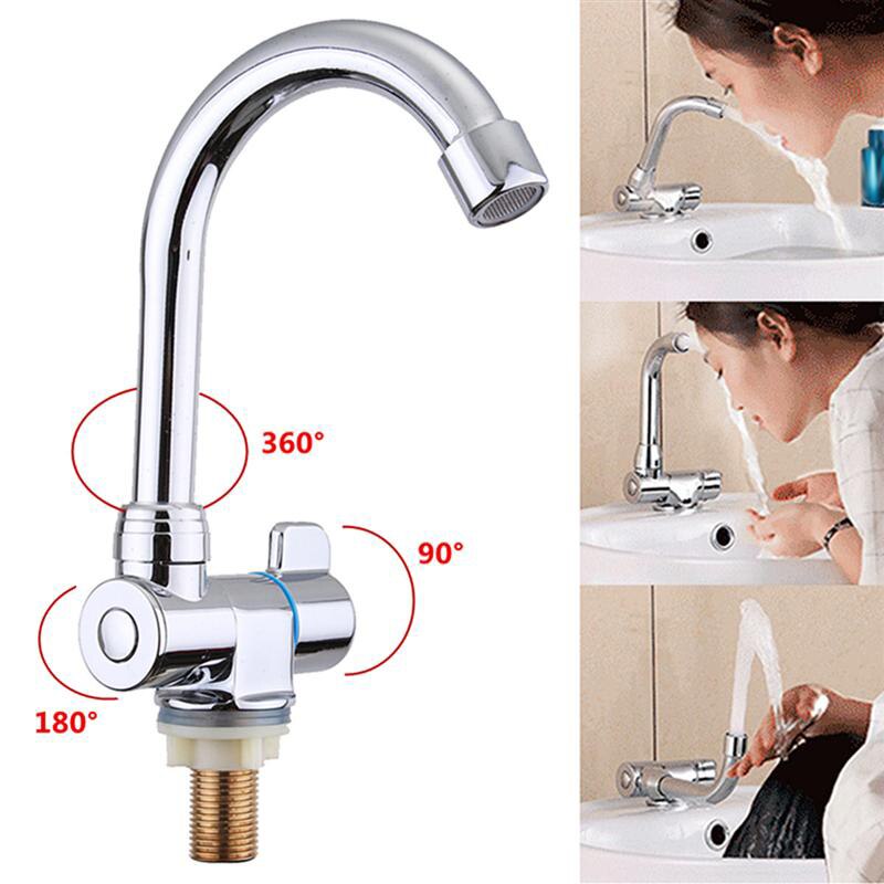 Grifo de lavabo de cobre con rotación de 360 grados para barco caravana, grifería plegable de agua fría para cocina, baño, cubierta de barco marino, Hatc