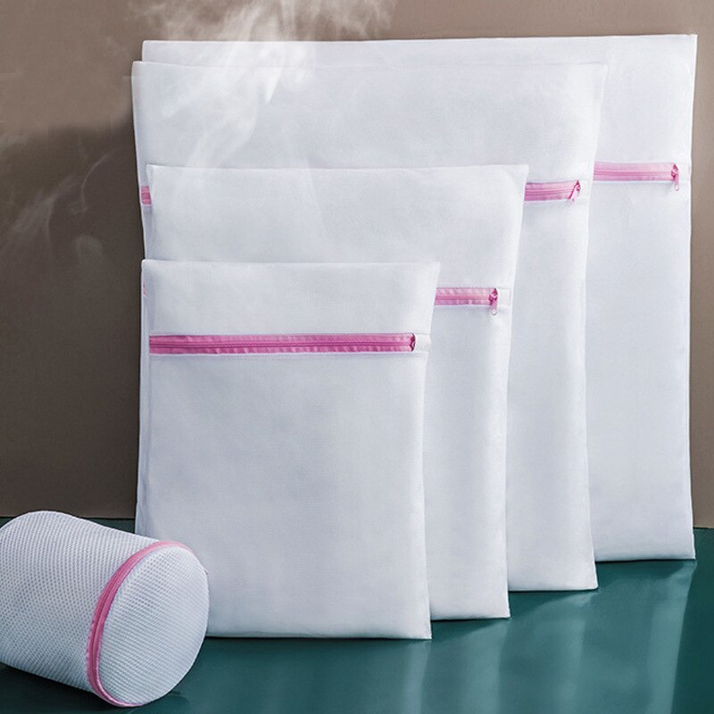 5 größe Gittergewebe Wäsche Tasche einstellen Polyester Hause Organizer Grob Netto Wäsche Korb Wäsche Taschen für Waschmaschinen Gittergewebe Bh tasche