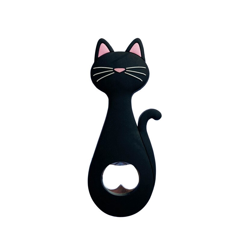 Simpatico gatto magnetico birra bottiglia di vino carta apribottiglie anello utensili da cucina accessori gadget forniture forniture per la casa impostato di dispositivi: B