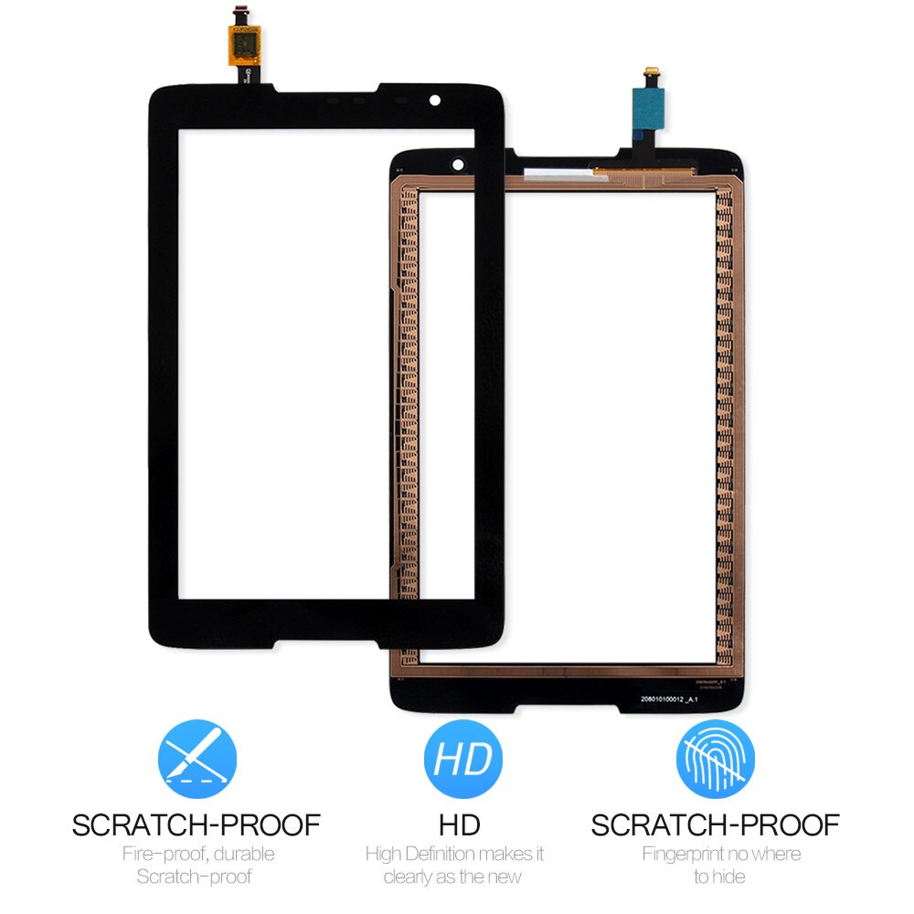 SRJTEK para Lenovo IdeaTab A8-50 A5500 A5500F A5500-H A5500-HV Panel de pantalla táctil digitalizador de vidrio Tablet piezas de repuesto