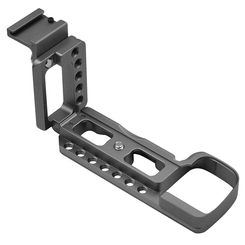 Vertical Shoot Hand Grip with Shoe for Sony Alpha ILCE-6400L 6400M A6400 A6300 Quick Release L Plate Camera Bracket Holder: Default Title