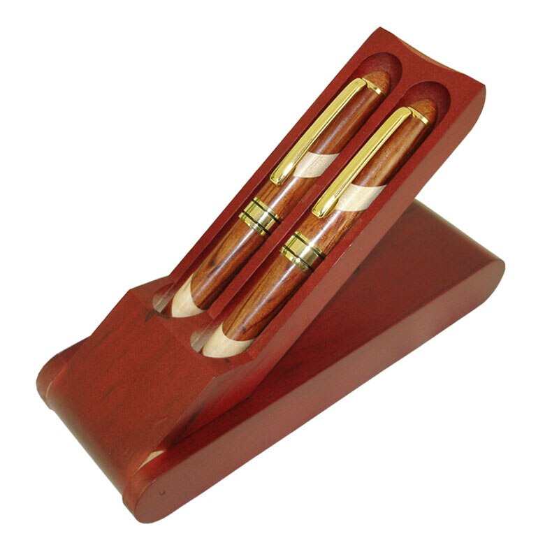 Stift für Holz Büro Schreibtisch Dekoration Holz Gravur Ball Stift Bausätze Umweltfreundliche Hand-gemacht Holz Handwerk Kasten setzt stift Rohlinge