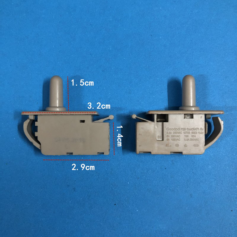 Piezas de Repuesto universales para refrigerador LG Meiling, interruptor de control de luz de puerta, botón de iluminación, accesorios