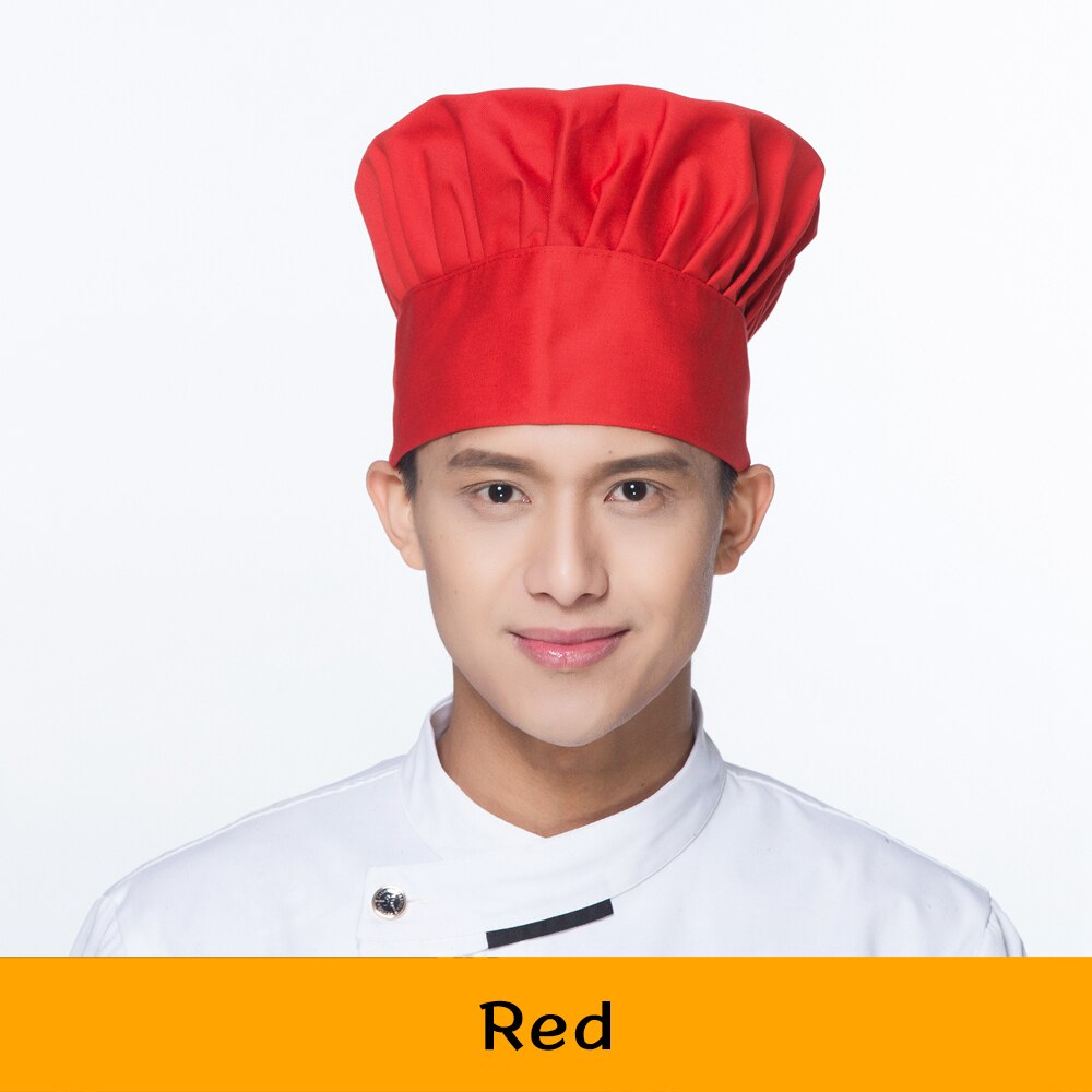 Food Service Chef Hat Cooking Adjustable Mushroom Cap Catering Elastic Kitchen Restaurant Hotel Catering Work Hat: 9