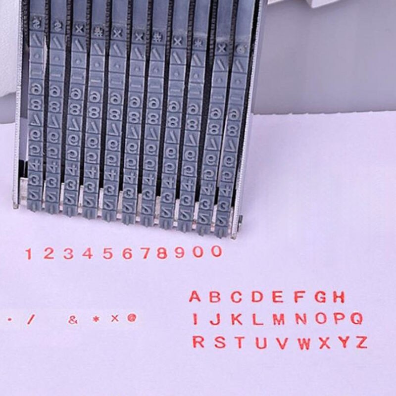 Multipurpose Rolling Stamp 8 Digits Letter Number Emboss DIY Stamper DOM668
