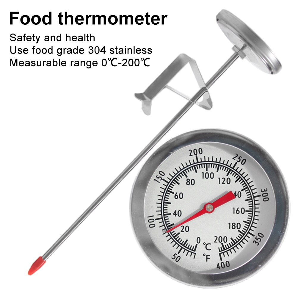 Stainless Steel Frying Oil Thermometer Fryer Fries Fried Chicken Wings Barbecue Thermometer 4949