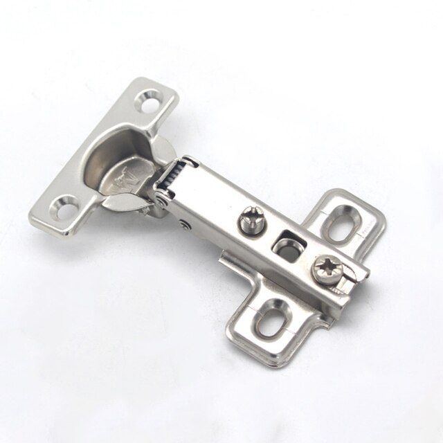 25mm Perforated Small Hinge Cabinet Door Buffer Aircraft Hinge Pipe Hinge Hinged Cup Hinge Straight Arm Fixed Base: 1