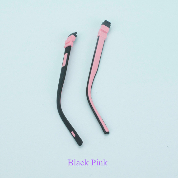 Children&#39;s silicone glasses legs Snap-on color silicone temples pair Multi-color optional Children&#39;s glasses accessories: Orange