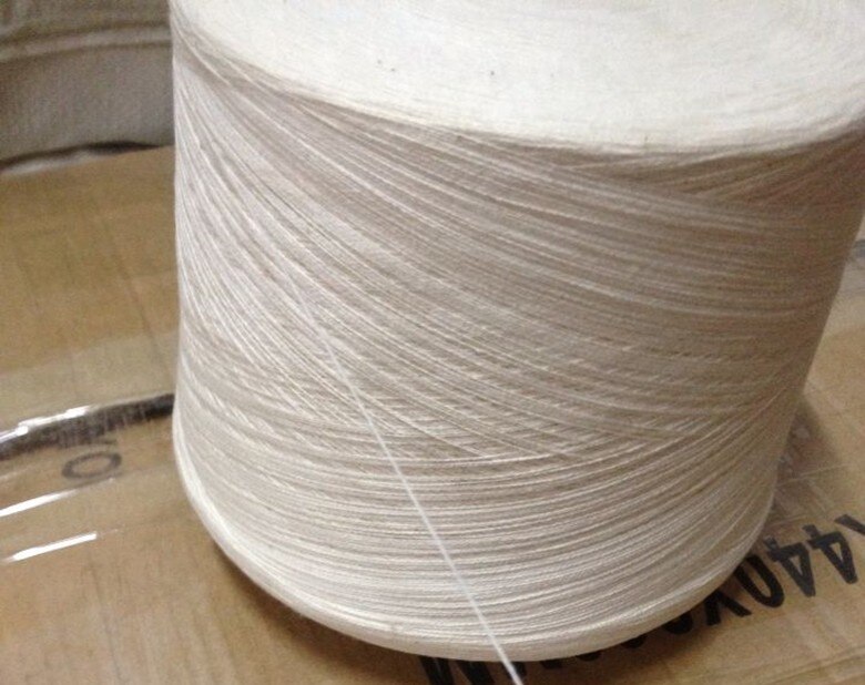 Sample Garen 100% Katoenen Garen Voor Naaien Weven Breien Of Kleren Draad 32 S/2 Natuurlijke Off White Gekamd milieuvriendelijke Gezonde