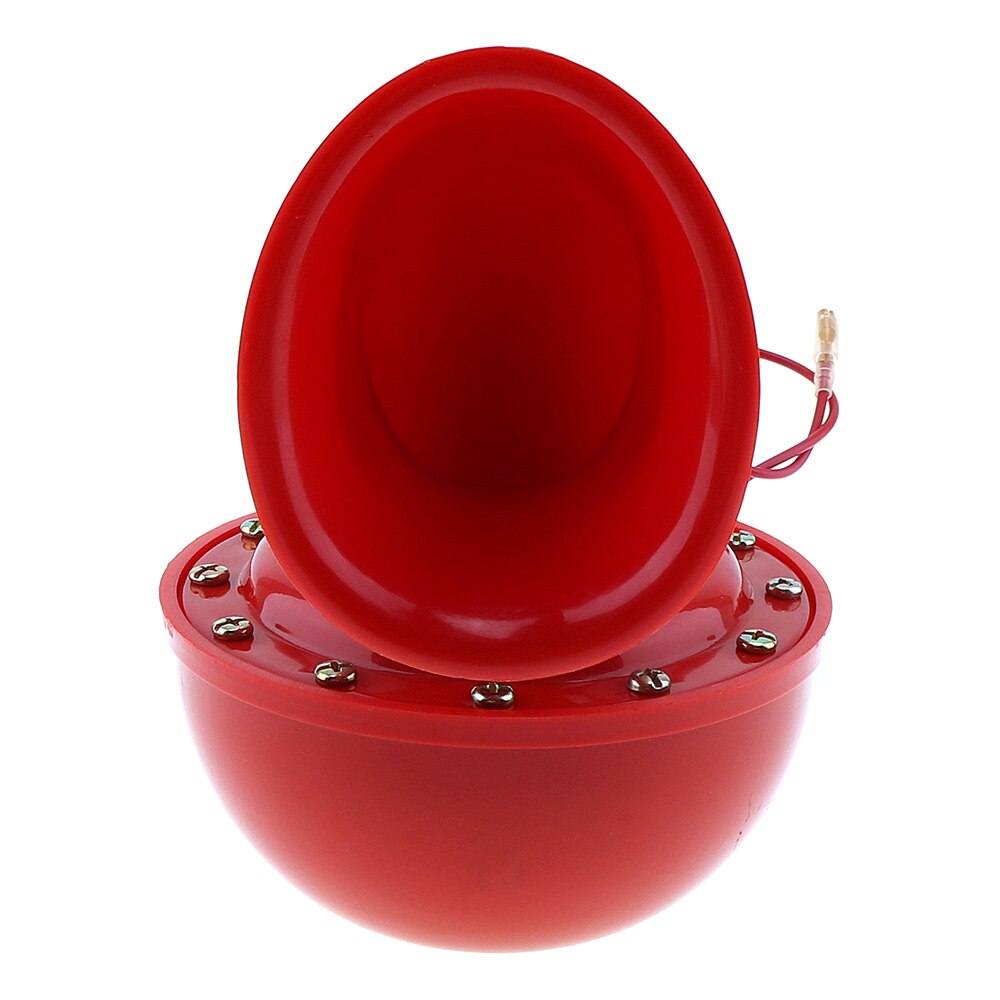 12V 115dB Red Portable Bull Horns Electric Raging Bull Air Horn Multi-tone and Claxon Horns for Car Truck Motorcycle Boat