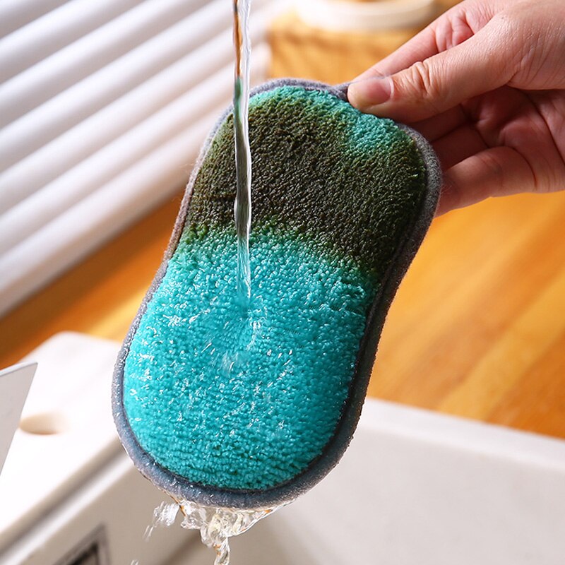 Dubbelzijdig Keuken Schoonmaken Magic Spons Keuken Spons Scrubber Sponzen Voor Afwassen Badkamer Accessoires