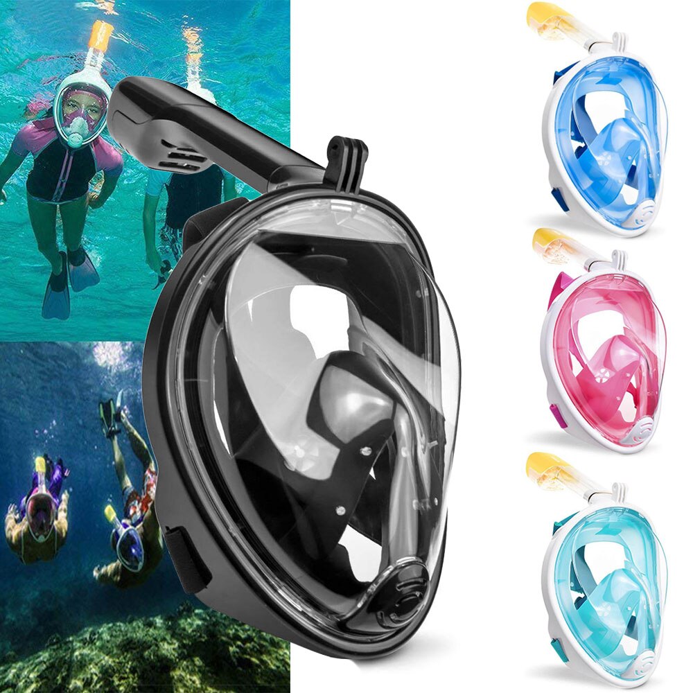 2020New Diving Mask Scuba Mask Underwater Anti Fog Full Face Snorkeling Mask Women Men Kids Swimming Snorkel Diving Equipment