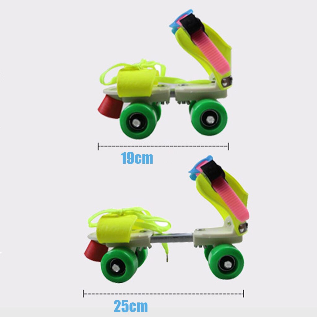 Adjustable Size Children Roller Skates Double Row 4 Wheels Skating Shoes Sliding Slalom Inline Skates Kids Roller Skate Shoes