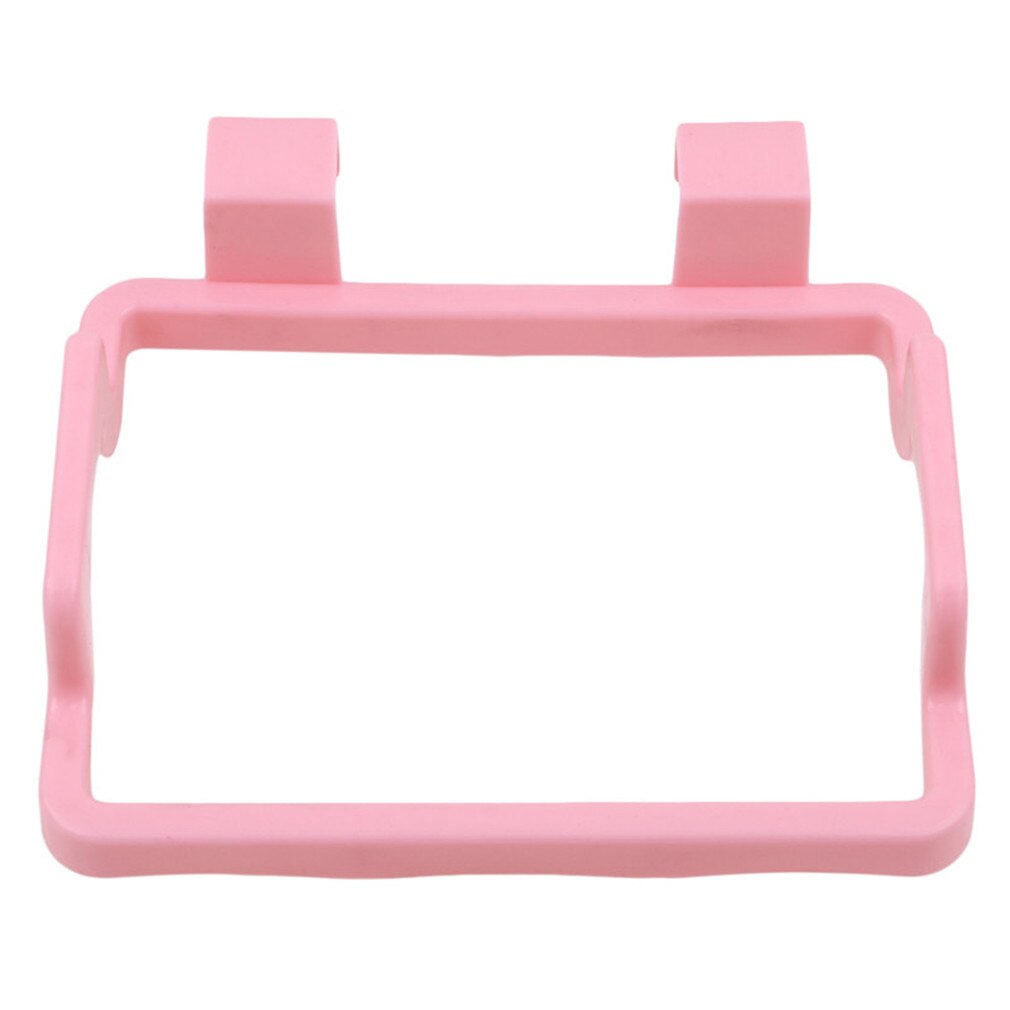 Hanging Trash Rubbish Bag Holder Garbage Rack Cupboard Cabinet Storage Rag Hanger Trash Can Bin Kitchen Accessories Gadget: Pink