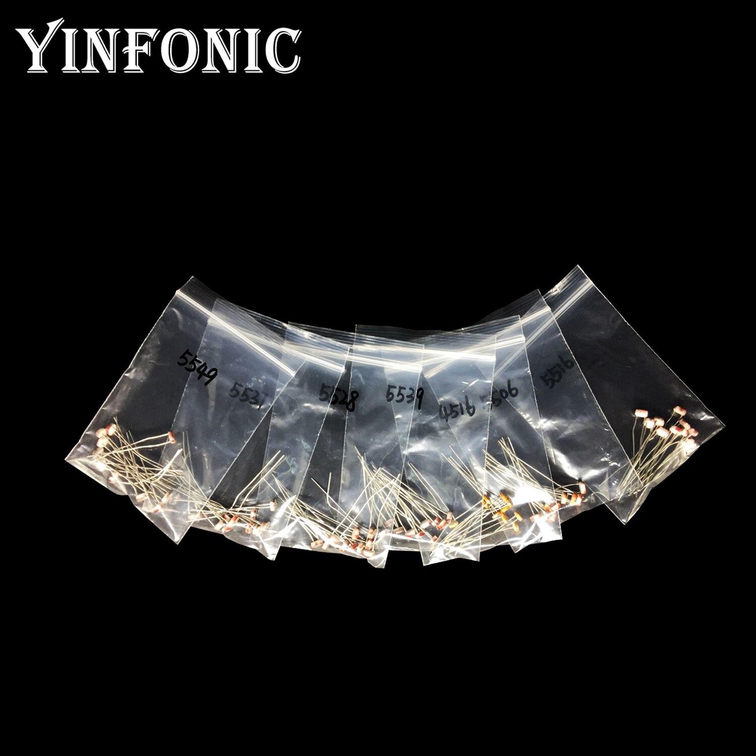 7 valores 70pcs Fotoresistor kit GL5506 GL5516 GL5528 GL5537 GL5539 GL5549 MG4516