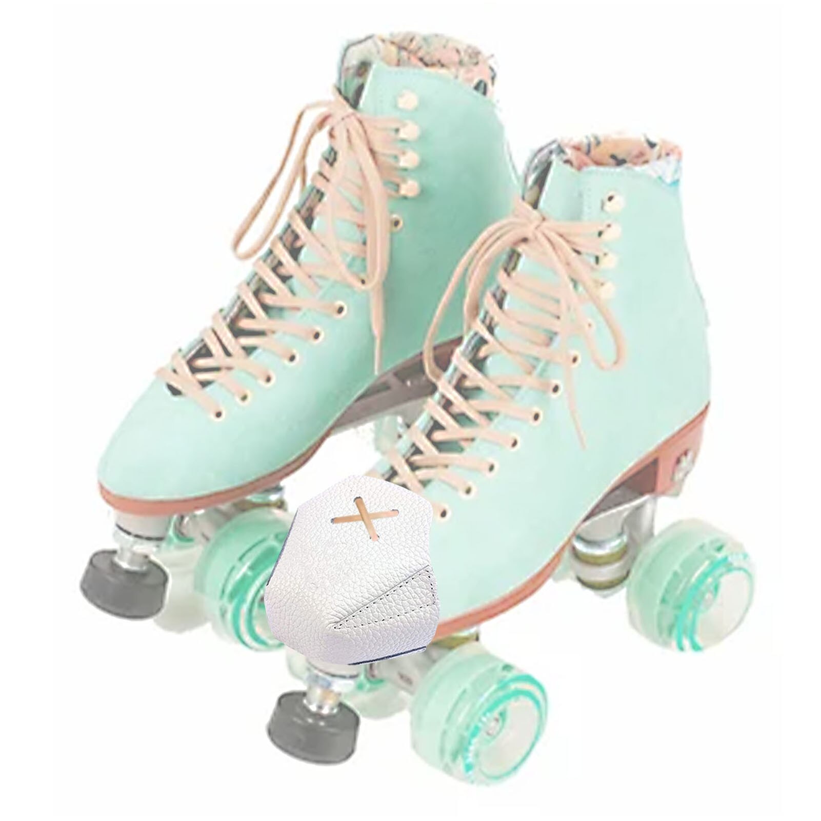 1 Paar Neus Guards Protectors Pu Leer Roller Skate Neus Protectors Met 4 Gaten Voor Roller Skate Outdoor training Gym