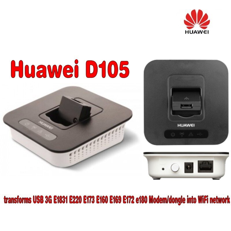 Huawei D105 3g Wireless Router transforms USB 3G E220 Modem/dongle into WiFi network