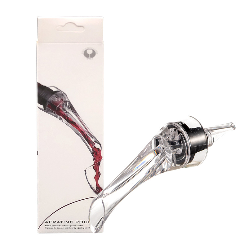 Décanteur de vin rouge magique , verseur avec support de filtre, distributeur d'aérateur d'air rapide pour la maison, ensemble essentiel de Bar à manger: vert clair