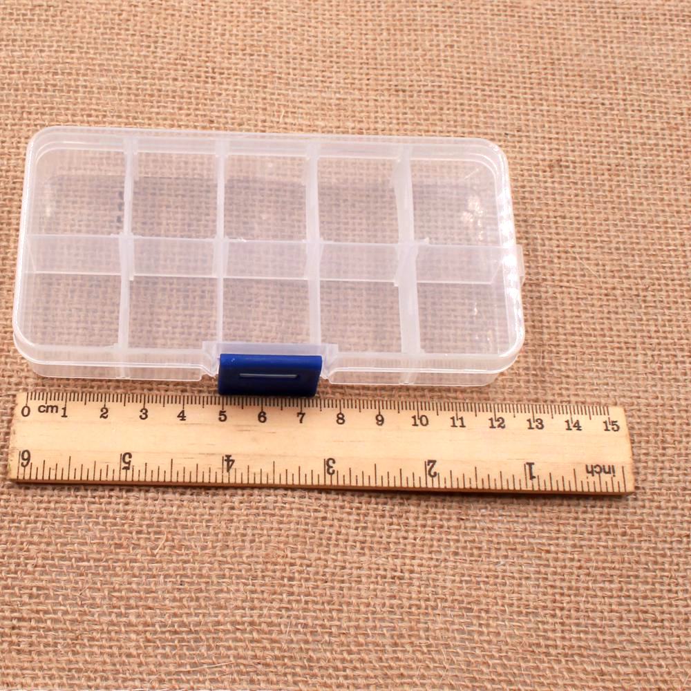 1pcs Multifunctional High Resistance 13 * 6* 3cm with Transparent Visible Strength Plastic Fishing Lure Fishing Tackle Bait Box