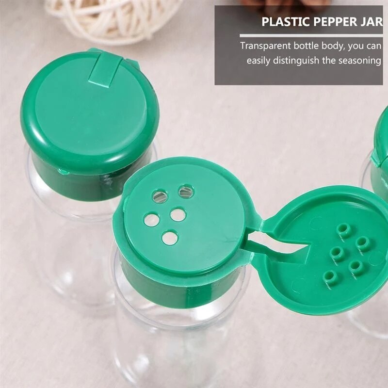 100Ml Plastic Spice Zout Peper Shakers Kruiden Jar Camping Bbq Kruiderij Azijn Bottelen Camping Apparatuur