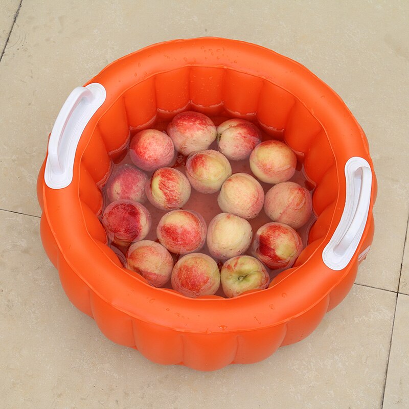 Jiainf outdoor ijsdranken draagbare emmer huishoudelijke praktische opblaasbare bak 15*30cm opblaasbare mand baby waterpot