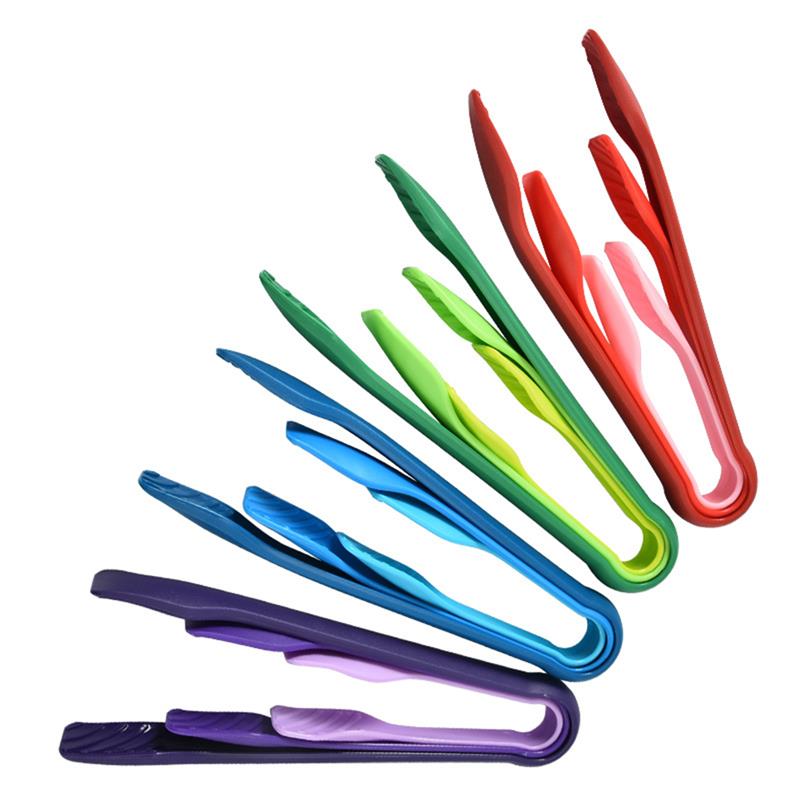 3 Pz/impostato cibo grado Plastica per Alimenti Pinze impostato Antiscivolo Resistente Al Calore Servire Pinze Pinze Da Cucina barbecue Strumenti accessori
