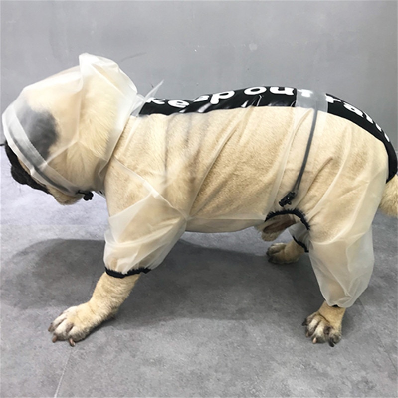 Pet Waterproof Clothing Dog Raincoat Jumpsuit Dog Clothes Poodle Bichon Schnauzer Pug French Bulldog Rain Coat Pet Coat