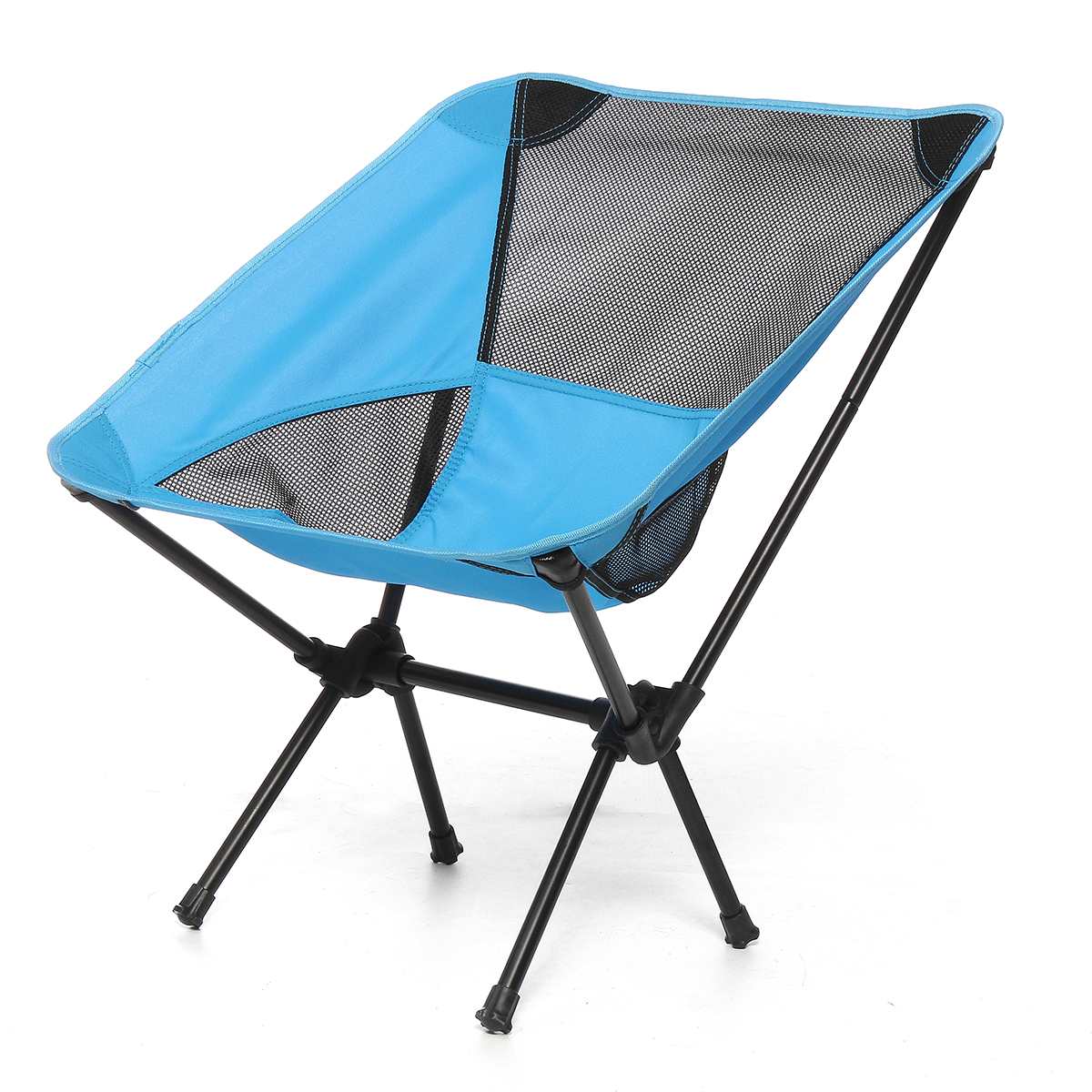 Ultralight Portable Detachable Chair Load 150kg Lightweight Chair Folding Seat Beach Picnic Fishing Camping BBQ Garden Hiking: Lake Blue