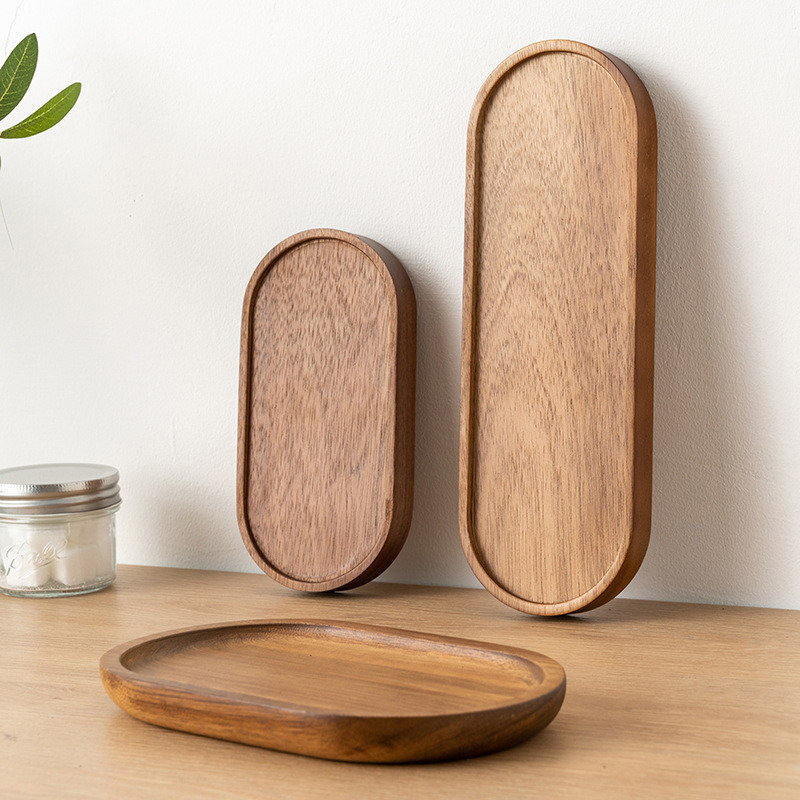 Geschirr Massivholz essen Tablett runde Rechteck Nachtisch Erzähler japanischen Stil Holz Snack Obst Tee Untertasse Palette Brot brett