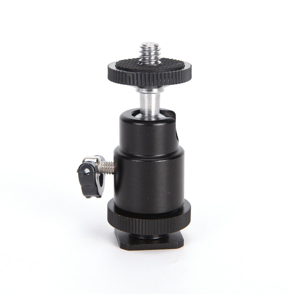 Pour appareil photo trépied lumière LED Flash support monture pour support 1/4 adaptateur de chaussures chaudes berceau rotule avec serrure