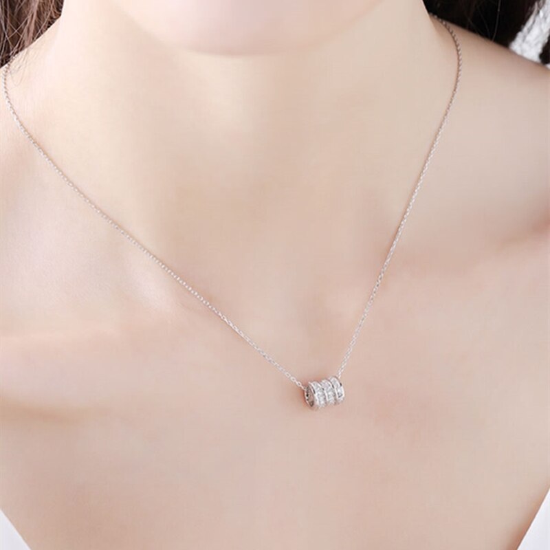 Sodrov 925 sterling silver spin colar s925 feminino personalidade clássica jóias finas para mulher