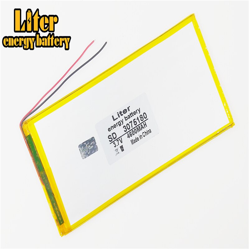 Tablet with built-in 3.7V,4600mAH,3075180 Polymer lithium ion / Li-ion battery for tablet pc,,cell phone,speaker,power bank