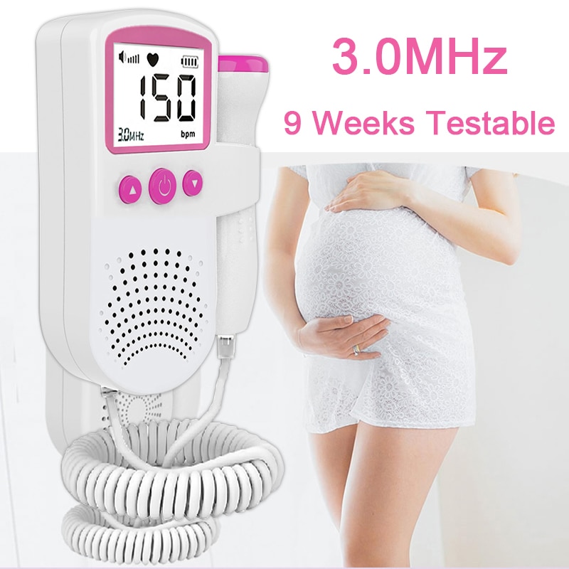 Foetale Doppler Hand-Hold Pocket Portable Sound Baby Hart Zwangerschap Echografie Foetale Doppler Detector Machine