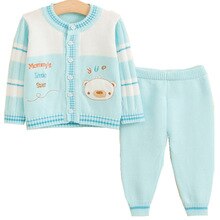 Baby gestreepte lange mouwen warme trui