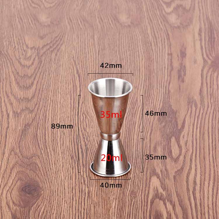 3 Size Rvs Bar Jigger Cocktail Barman Drinken Mengen Meten Liquor Bar Party Favor 3 stks/partij DEC281: M